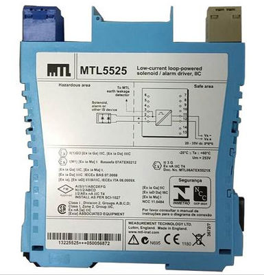 MTL5525	MTL 안전장벽 저전류 루프 동력이 공급된 솔레노이드 알람 운전자